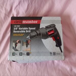 Drill Master 3/8 in. Variable Speed Reversible Drill